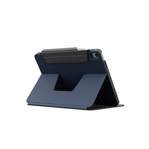 Uniq Apple iPad Air 11 (2024) Rovus Snapmount 360 Derece Dönebilen Manyetik Tablet Kılıf - Lacivert