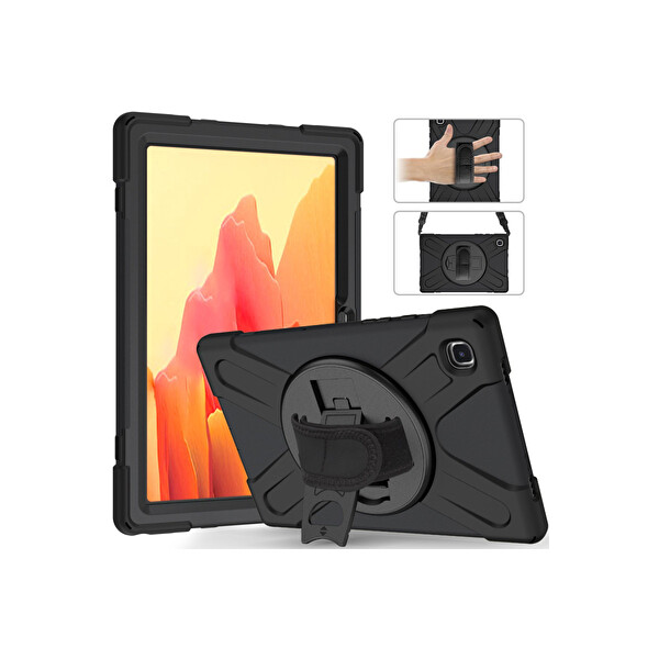 Newface Samsung Galaxy T220 Tab A7 Lite 8.7 Kılıf Amazing Tablet Kapak - Siyah