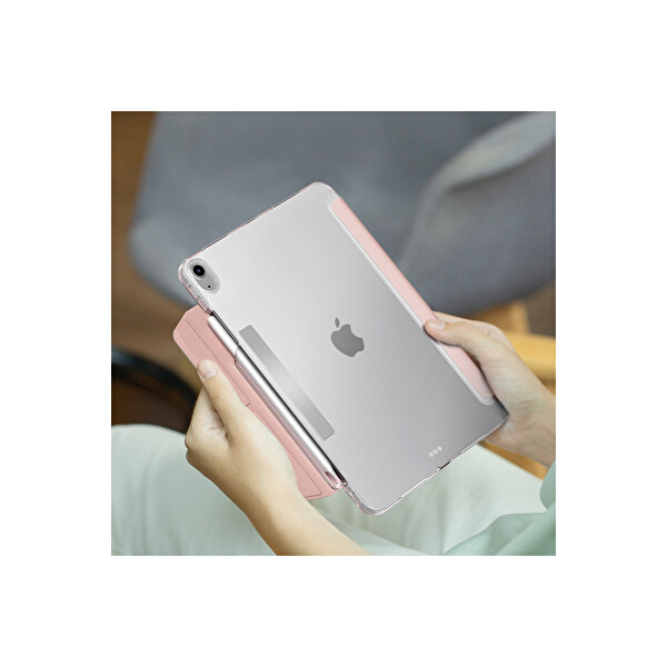 Uniq Apple iPad Air 11 (2024) Camden Katlanabilir Tablet Kapak - Pembe