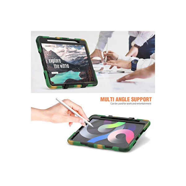 Newface Apple iPad Pro 11 (2020) Kılıf Griffin Tablet Kapak - Kamuflaj