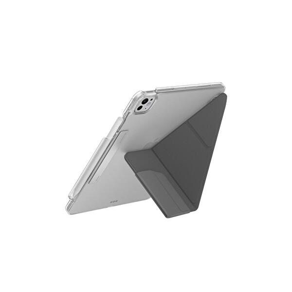 Uniq Apple iPad Pro 13 (2024) Camden Katlanabilir Tablet Kapak - Koyu Gri