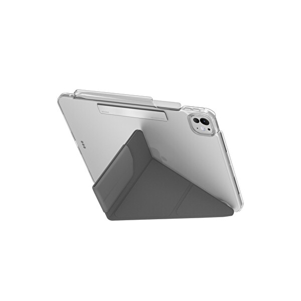 Uniq Apple iPad Pro 13 (2024) Camden Katlanabilir Tablet Kapak - Koyu Gri