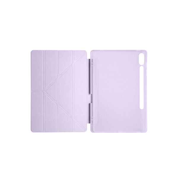 Newface Samsung Galaxy X610 Tab S9 FE Plus 12.4 Kılıf Kalemlikli Mars Tablet Kılıfı - Lila