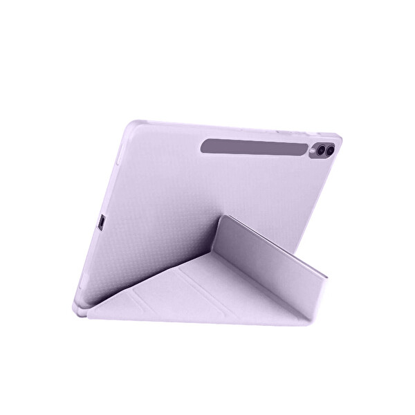 Newface Samsung Galaxy X610 Tab S9 FE Plus 12.4 Kılıf Kalemlikli Mars Tablet Kılıfı - Lila