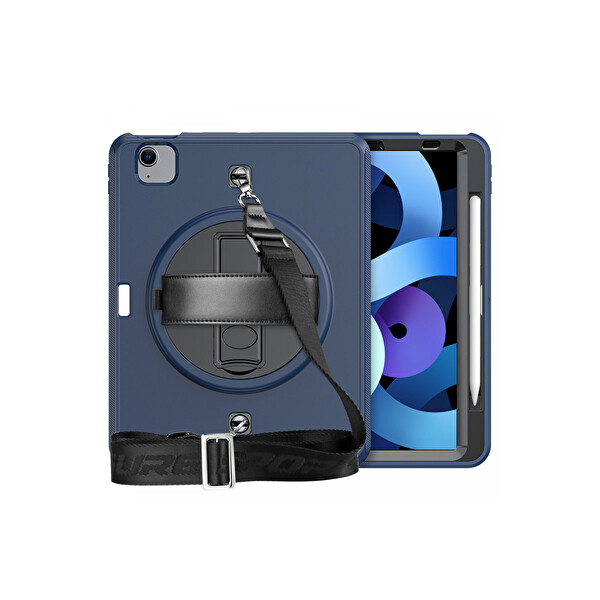 Newface Apple iPad Pro 11 (2020) Kılıf Strap-C Otterbox Tablet Kapak - Lacivert