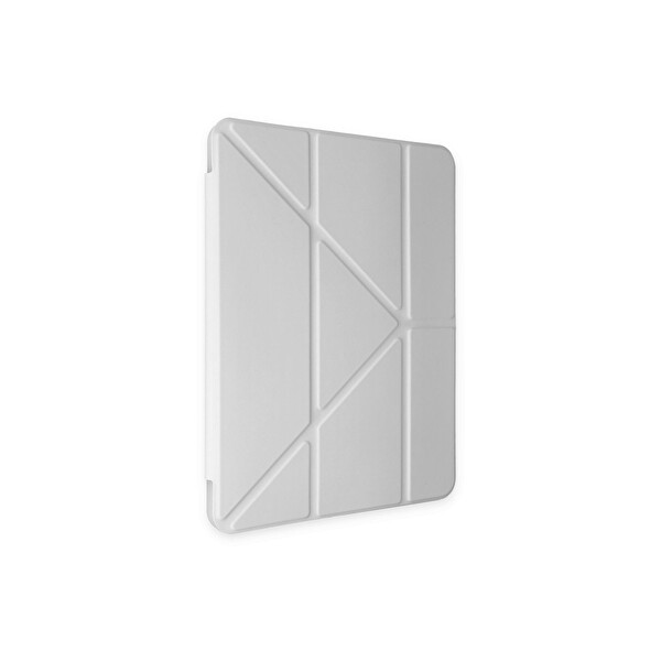 Newface Samsung Galaxy P610 Tab S6 Lite 10.4 Kılıf Kalemlikli Mars Tablet Kılıfı - Gri