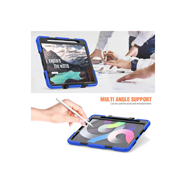 Newface Apple iPad Pro 11 (2020) Kılıf Griffin Tablet Kapak - Mavi