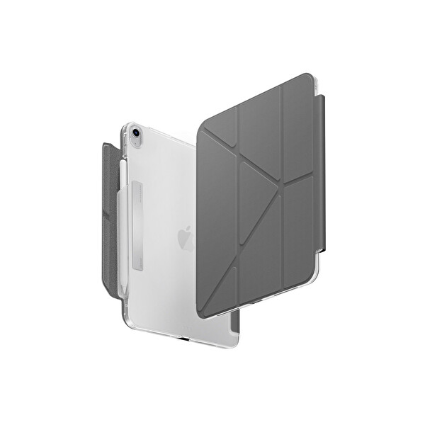 Uniq Apple iPad Air 13 (2024) Camden Katlanabilir Tablet Kapak - Koyu Gri