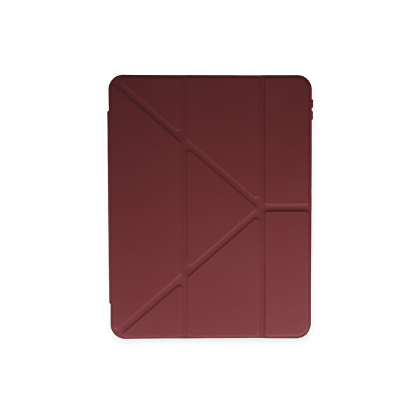 Newface Apple iPad 10.2 (8.Nesil) Kılıf Kalemlikli Mars Tablet Kılıfı - Mürdüm