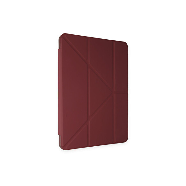 Newface Apple iPad 10.2 (8.Nesil) Kılıf Kalemlikli Mars Tablet Kılıfı - Mürdüm
