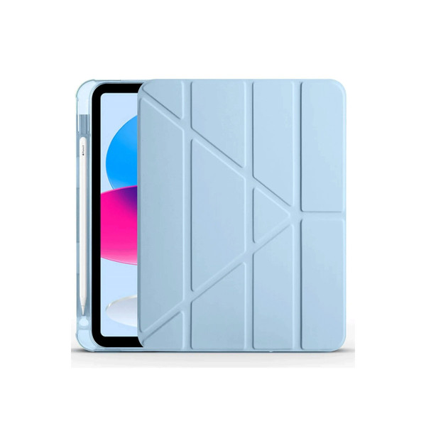 Newface Apple iPad 2025 10.9 10.Nesil (A16) Kılıf Kalemlikli Mars Tablet Kılıfı - Mavi