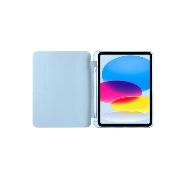 Newface Apple iPad 2025 10.9 10.Nesil (A16) Kılıf Kalemlikli Mars Tablet Kılıfı - Mavi