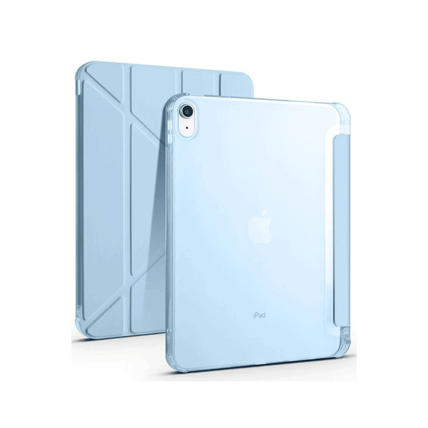 Newface Apple iPad 2025 10.9 10.Nesil (A16) Kılıf Kalemlikli Mars Tablet Kılıfı - Mavi