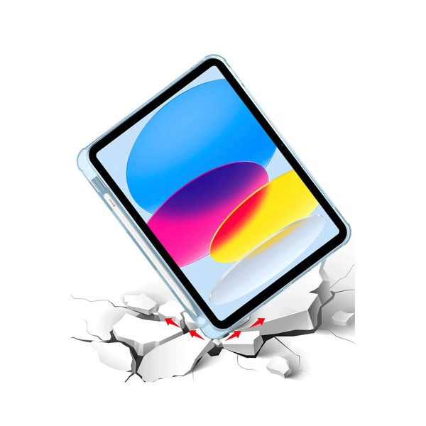Newface Apple iPad 2025 10.9 10.Nesil (A16) Kılıf Kalemlikli Mars Tablet Kılıfı - Mavi