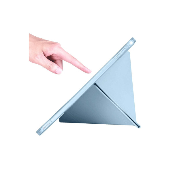 Newface Apple iPad 2025 10.9 10.Nesil (A16) Kılıf Kalemlikli Mars Tablet Kılıfı - Mavi