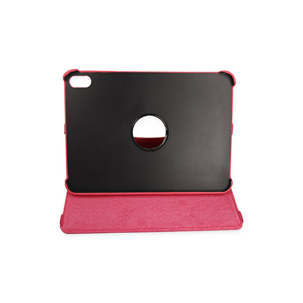 Newface Apple iPad 2025 10.9 10.Nesil (A16) Kılıf 360 Tablet Deri Kılıf - Pembe