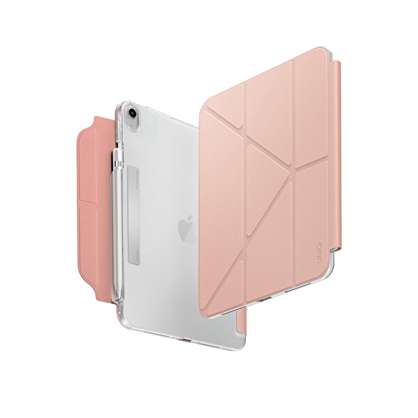 Uniq Apple iPad 2025 10.9 (10.Nesil) Camden Katlanabilir Tablet Kapak - Pembe