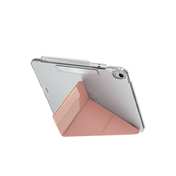 Uniq Apple iPad 2025 10.9 (10.Nesil) Camden Katlanabilir Tablet Kapak - Pembe