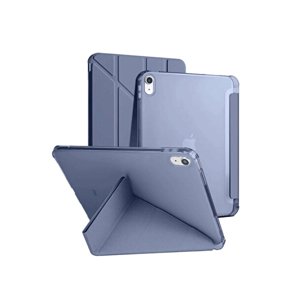 Newface Apple iPad 2025 10.9 10.Nesil (A16) Kılıf Kalemlikli Mars Tablet Kılıfı - Lavender