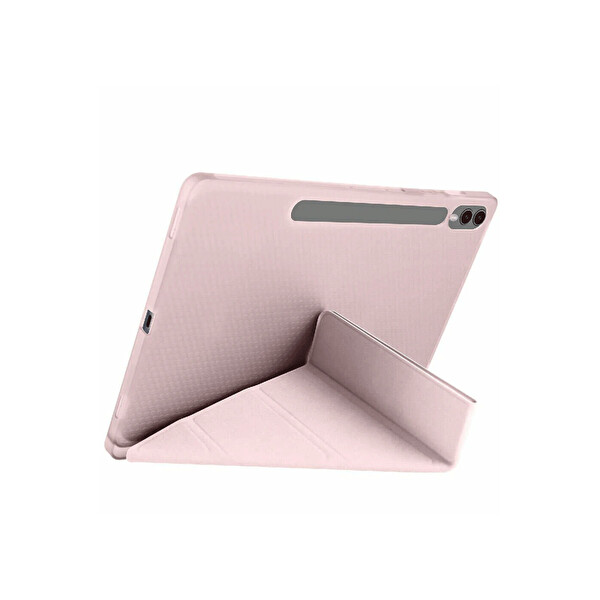 Newface Samsung Galaxy X510 Tab S9 FE 11 Kılıf Kalemlikli Mars Tablet Kılıfı - Rose Gold