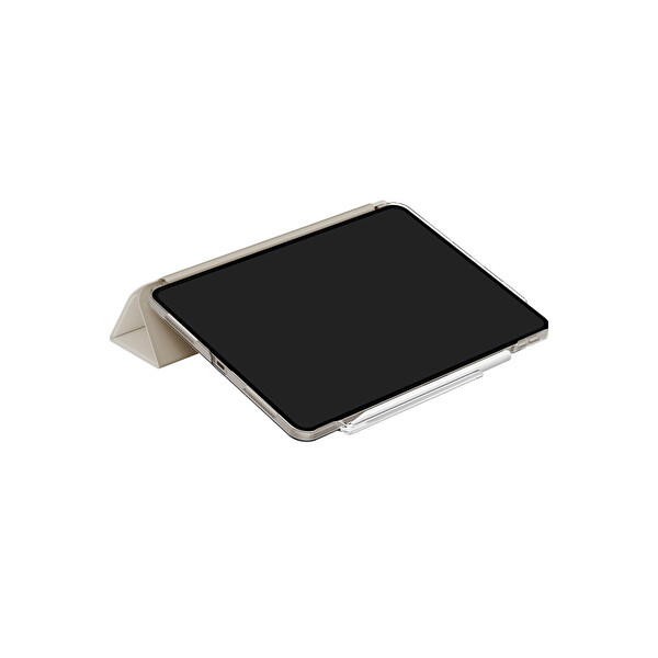 Uniq Apple iPad Air 13 (2024) Camden Katlanabilir Tablet Kapak - Bej