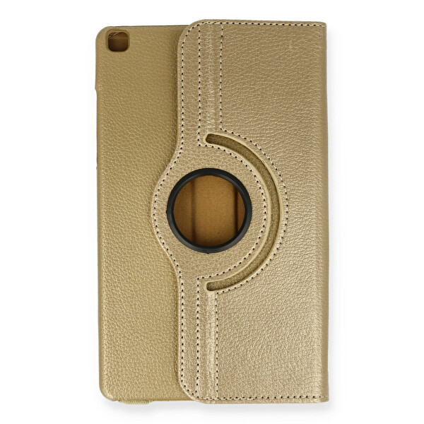 Newface Samsung Galaxy T290 Tab A 8 Kılıf 360 Tablet Deri Kılıf - Gold