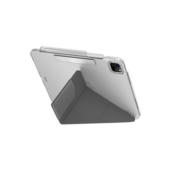 Uniq Apple iPad Pro 11 (2024) Camden Katlanabilir Tablet Kapak - Koyu Gri