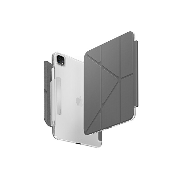 Uniq Apple iPad Pro 11 (2024) Camden Katlanabilir Tablet Kapak - Koyu Gri