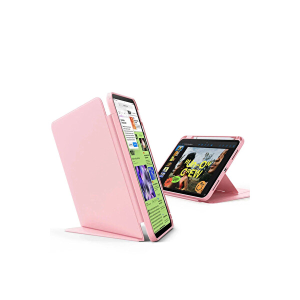 ESR Apple iPad 2025 10.9 (10.Nesil) Flip Manyetik Tablet Kılıfı - Pembe