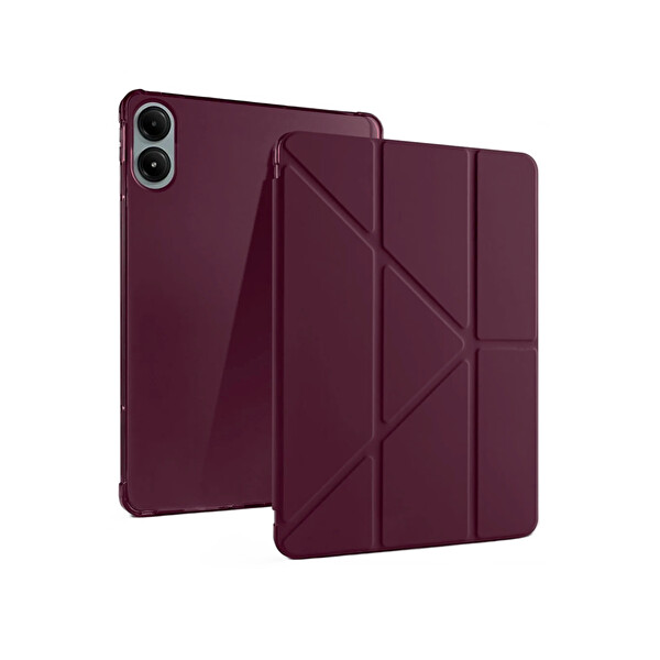 Newface Xiaomi Redmi Pad Pro 12.1 Kılıf Kalemlikli Mars Tablet Kılıfı - Mürdüm