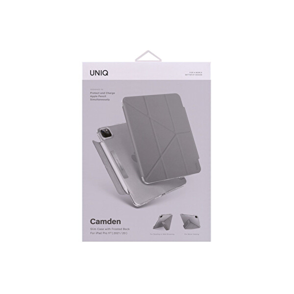 Uniq Apple iPad Pro 11 (2022) Camden Katlanabilir Tablet Kapak - Pembe