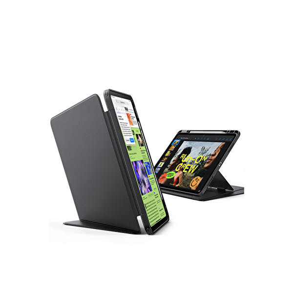 ESR Apple iPad Air 11 (2024) Flip Hybrid Kalemlikli Tablet Kılıfı - Siyah