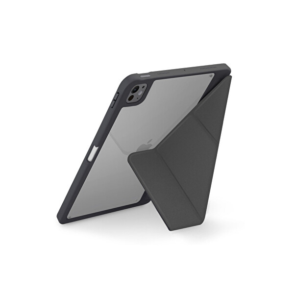 Uniq Apple iPad Pro 13 (2024) Moven Standlı Tablet Kapak - Gri