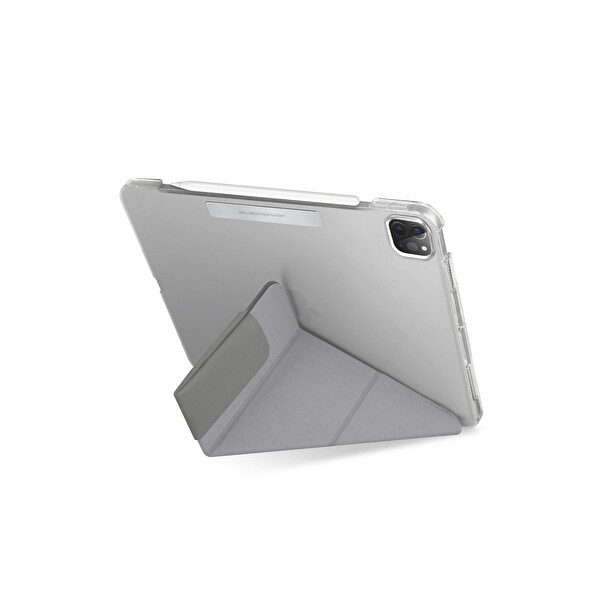 Uniq Apple iPad Pro 11 (2022) Camden Katlanabilir Tablet Kapak - Gri