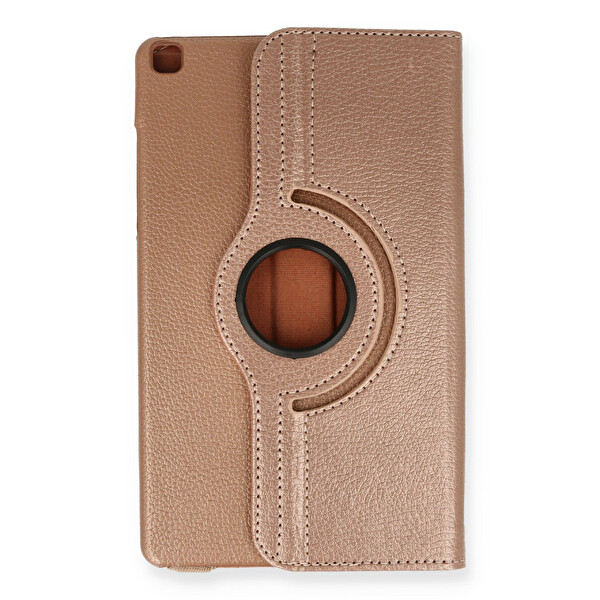 Newface Samsung Galaxy T290 Tab A 8 Kılıf 360 Tablet Deri Kılıf - Rose Gold