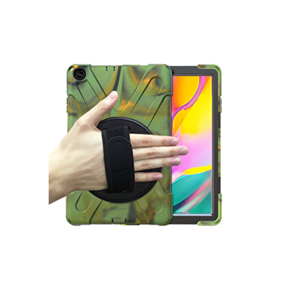 Newface Samsung Galaxy T510 Tab A 10.1 Kılıf Amazing Tablet Kapak - Kamuflaj