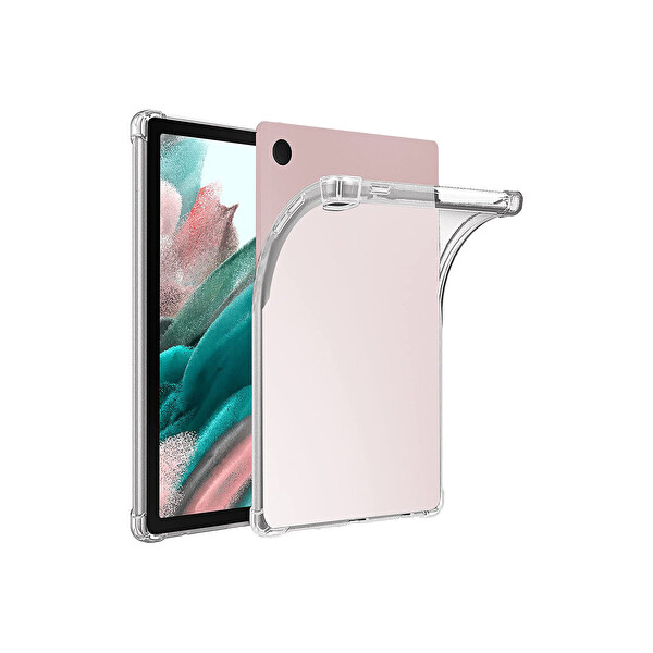 Newface Samsung Galaxy Tab A9 Kılıf Anti Shock Tablet Silikon - Şeffaf