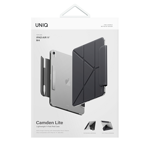 Uniq Apple iPad Air 11 (2024) Camden Lite Kalemlikli Tablet Kapak - Pembe