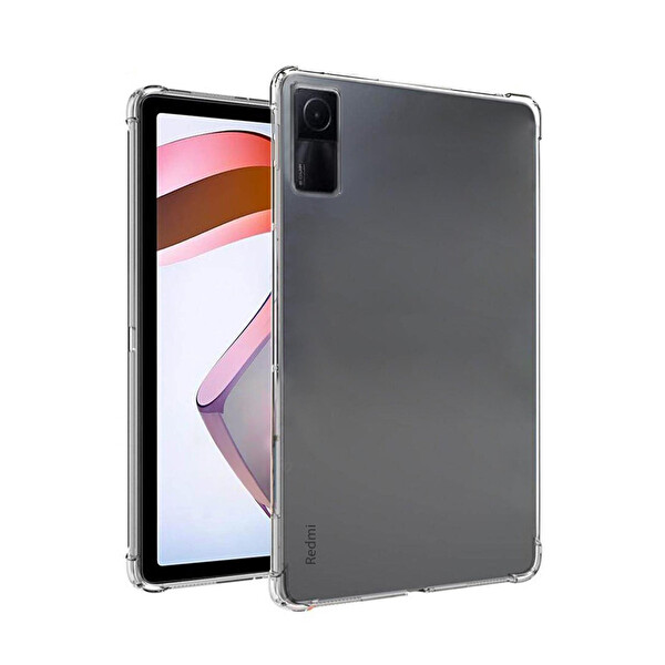 Newface Xiaomi Redmi Pad SE Kılıf Anti Shock Tablet Silikon - Şeffaf