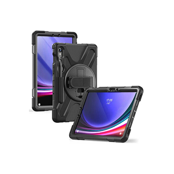 Newface Samsung Galaxy X510 Tab S9 FE 11 Kılıf Amazing Tablet Kapak - Siyah