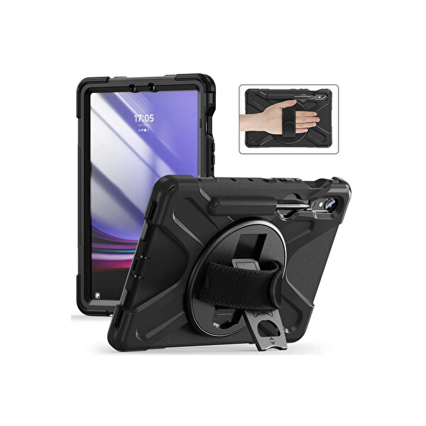Newface Samsung Galaxy X510 Tab S9 FE 11 Kılıf Amazing Tablet Kapak - Siyah