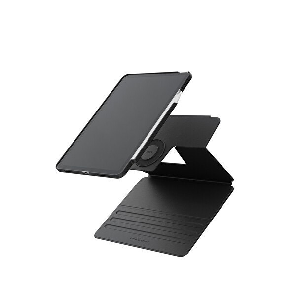 Uniq Apple iPad 2025 10.9 (10.Nesil) Rovus Snapmount 360 Derece Dönebilen Manyetik Tablet Kılıf - Gri