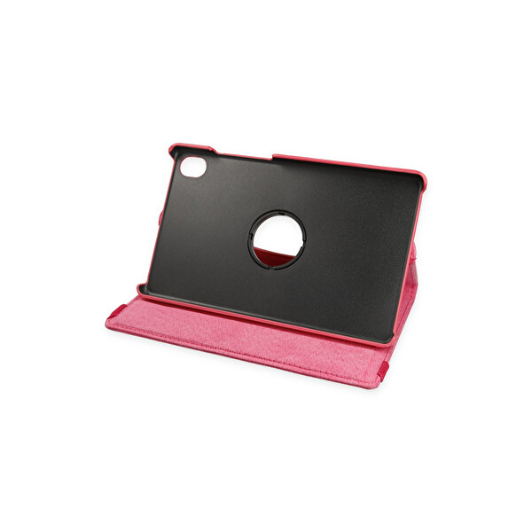 Newface Samsung Galaxy X510 Tab S9 FE 11 Kılıf 360 Tablet Deri Kılıf - Pembe