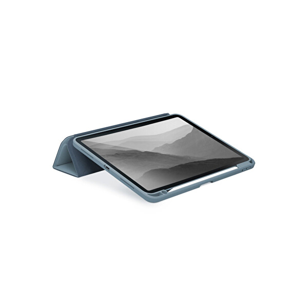 Uniq Apple iPad Air 11 (2024) Moven Standlı Tablet Kapak - Mavi