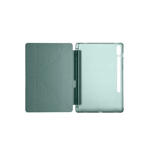 Newface Samsung Galaxy X510 Tab S9 FE 11 Kılıf Kalemlikli Mars Tablet Kılıfı - Koyu Yeşil