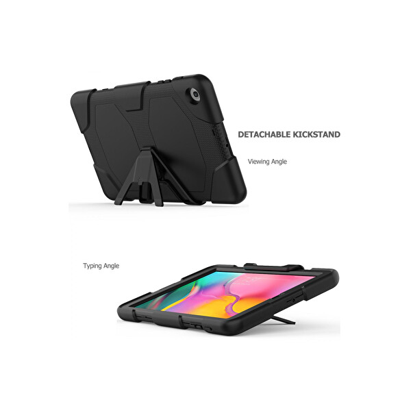 Newface Samsung Galaxy T510 Tab A 10.1 Kılıf Griffin Tablet Kapak - Siyah