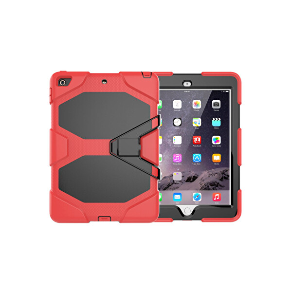 Newface Apple iPad 5 Air 9.7 Kılıf Griffin Tablet Kapak - Kırmızı