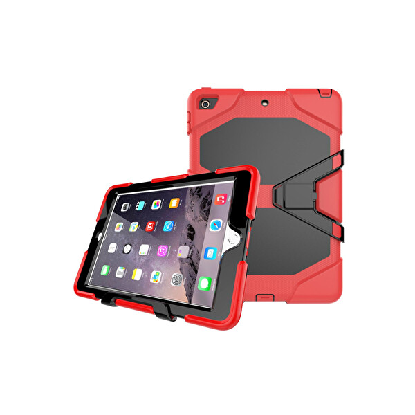 Newface Apple iPad 5 Air 9.7 Kılıf Griffin Tablet Kapak - Kırmızı