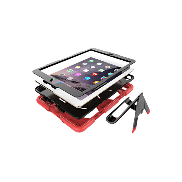 Newface Apple iPad 5 Air 9.7 Kılıf Griffin Tablet Kapak - Kırmızı