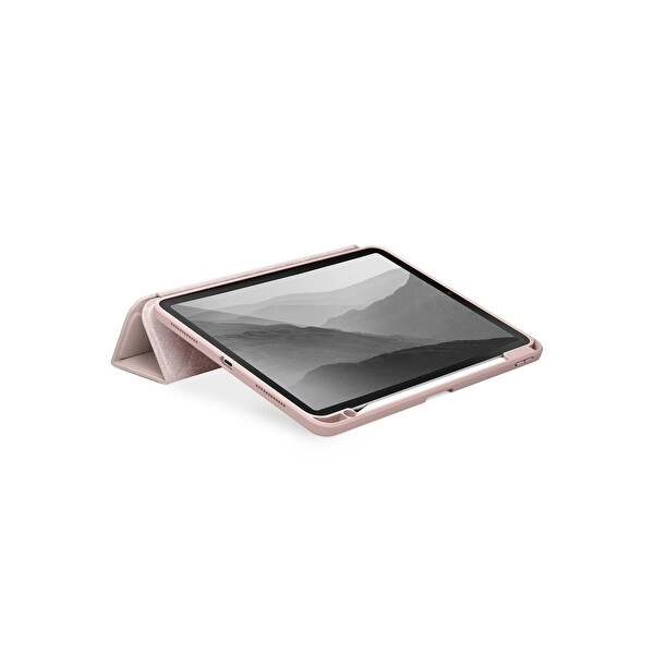 Uniq Apple iPad Air 13 (2024) Moven Standlı Tablet Kapak - Pembe